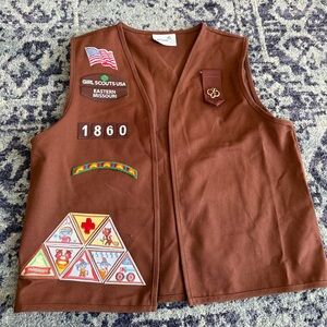 Brown Girl Scouts USA EASTERN MISSOURI 1860 Vest Halloween Costume Outdoors 2020